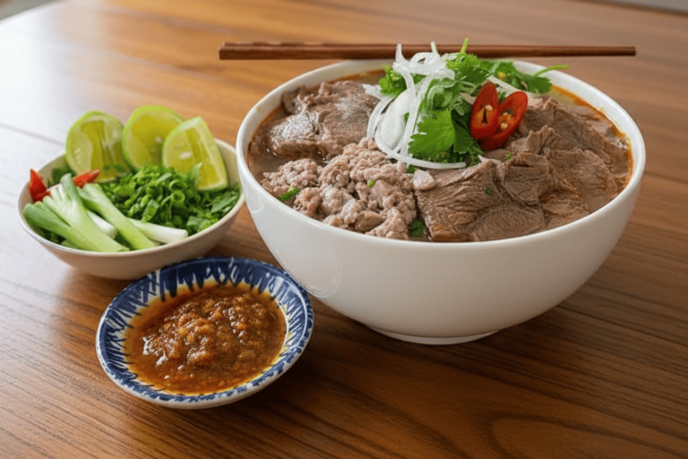 A popular spot for locals in the Go Vap District to enjoy hearty bowls of bun bo